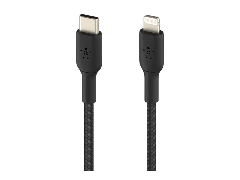 Belkin BoostCharge USB-C to Lightning Cable - Braided - 2m - Black