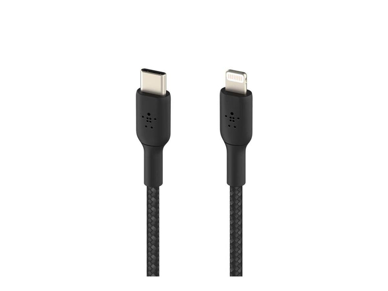 Belkin BoostCharge USB-C to Lightning Cable - Braided - 2m - Black