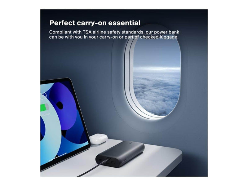 Belkin BoostCharge power bank - USB 24 pin USB-C - 32 Watt - 26000 mAh