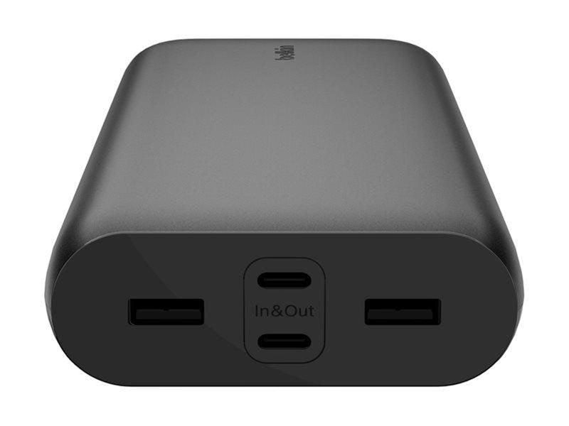 Belkin BoostCharge power bank - USB 24 pin USB-C - 32 Watt - 26000 mAh