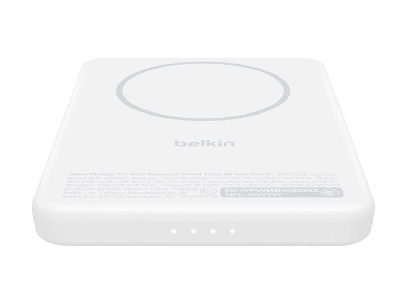 Belkin BoostCharge power bank - slim magnetic - USB-C magnetic - 15 Watt - 5 Ah