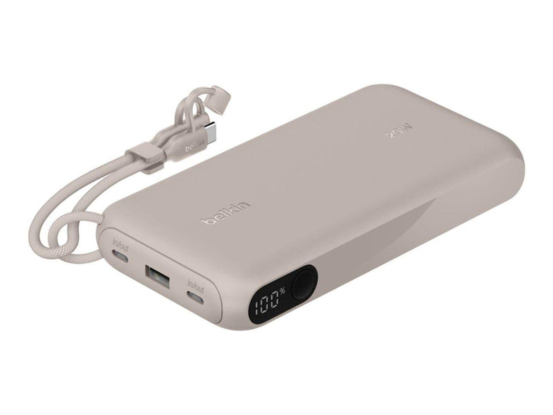 Belkin BoostCharge power bank - with display - 2 x USB-C USB - 20 Watt - 20000 mAh