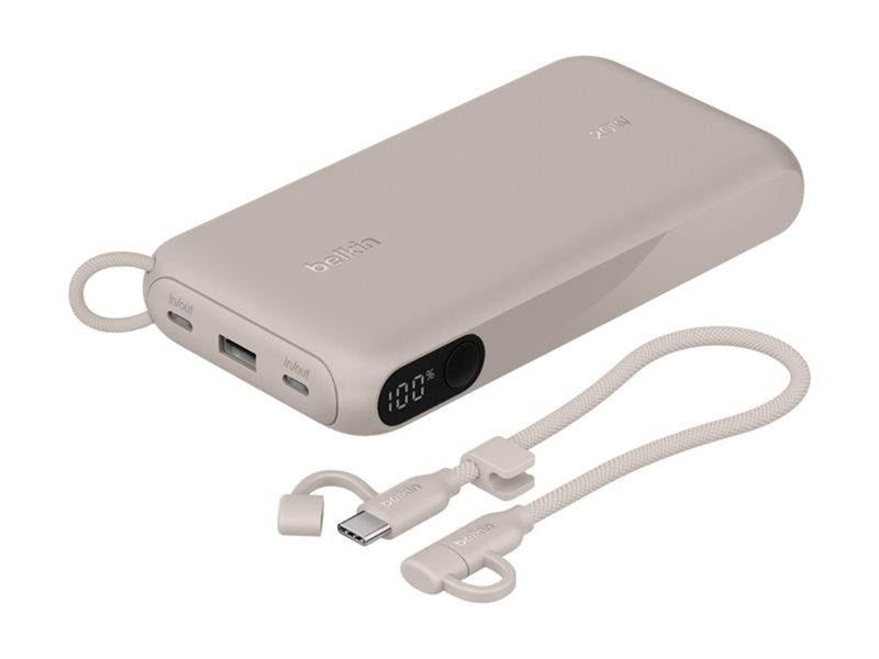 Belkin BoostCharge power bank - with display - 2 x USB-C USB - 20 Watt - 20000 mAh