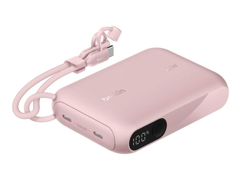 Belkin BoostCharge power bank - with display - 24 pin USB-C - 20 Watt - 10000 mAh