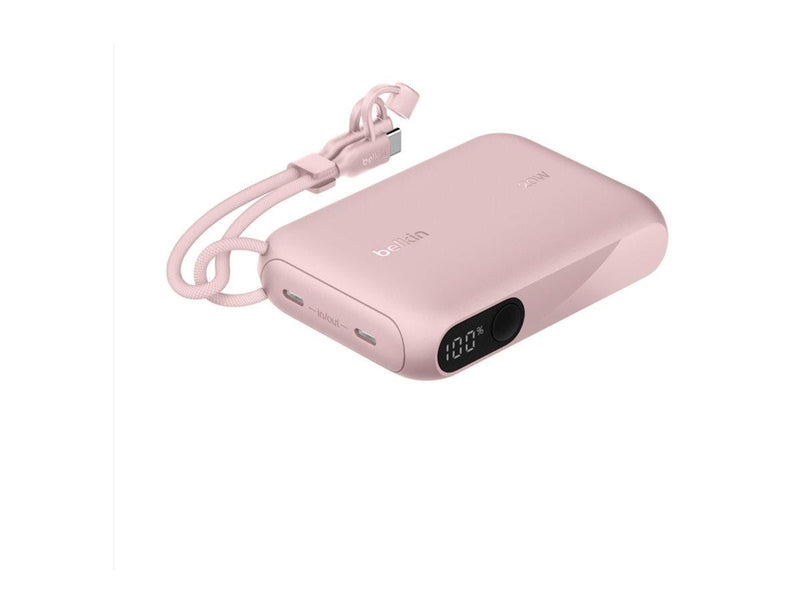 Belkin BoostCharge power bank - with display - 24 pin USB-C - 20 Watt - 10000 mAh