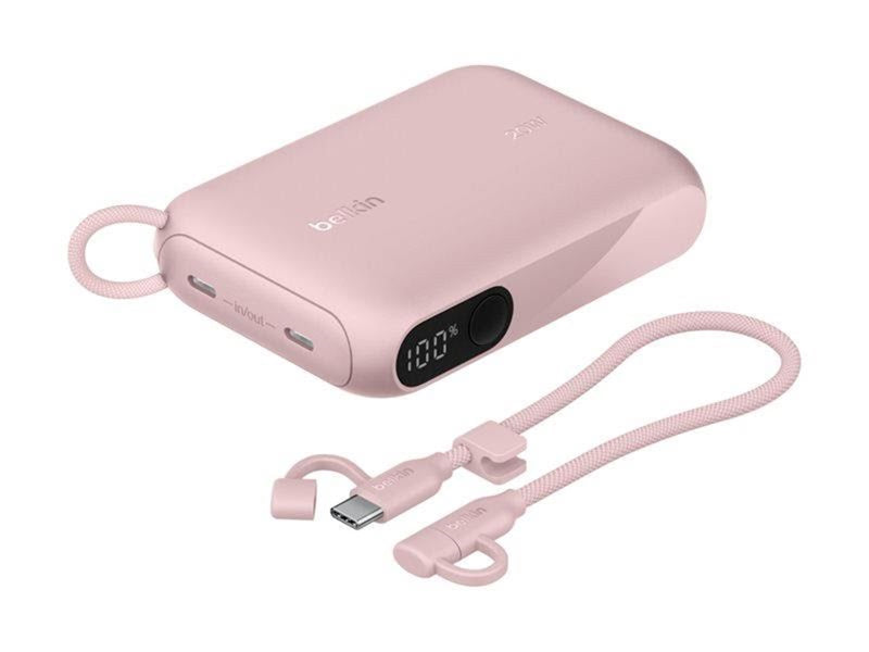 Belkin BoostCharge power bank - with display - 24 pin USB-C - 20 Watt - 10000 mAh
