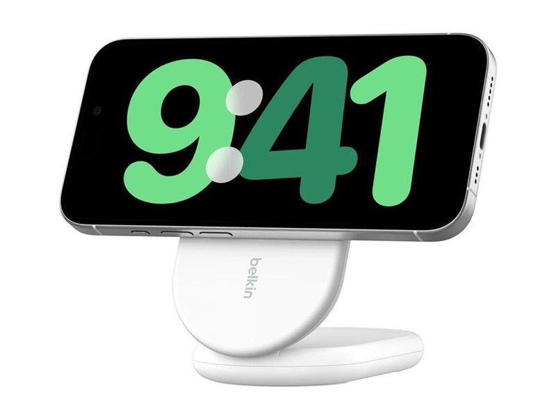 Belkin BoostCharge wireless charging stand - magnetic foldable with Qi2 - + AC power adapter - 15 Watt