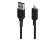 Belkin Smart LED USB-A to Lightning Cable Black