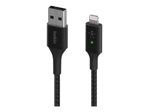 Belkin Smart LED USB-A to Lightning Cable Black