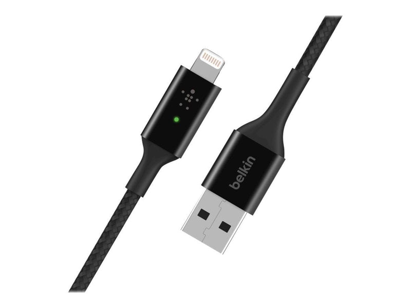 Belkin Smart LED USB-A to Lightning Cable Black