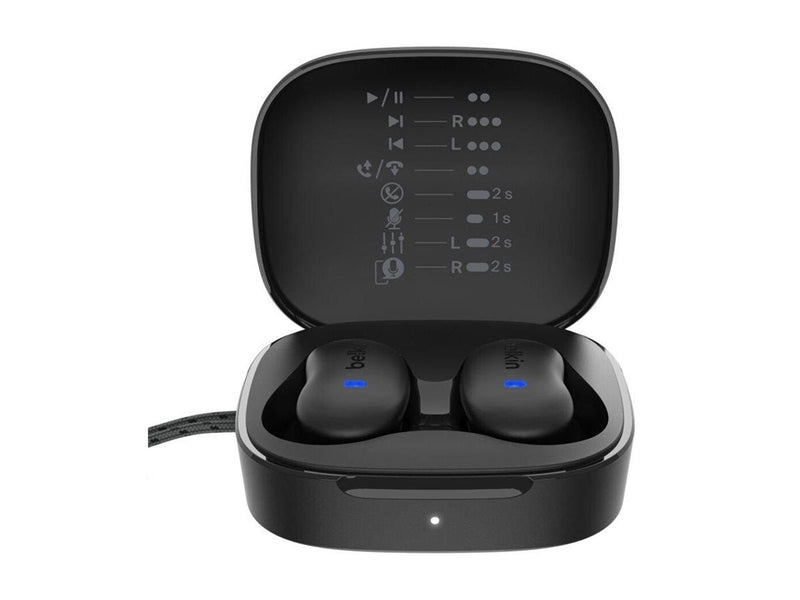 Belkin SoundForm Anywhere True Wireless Earbuds - Black