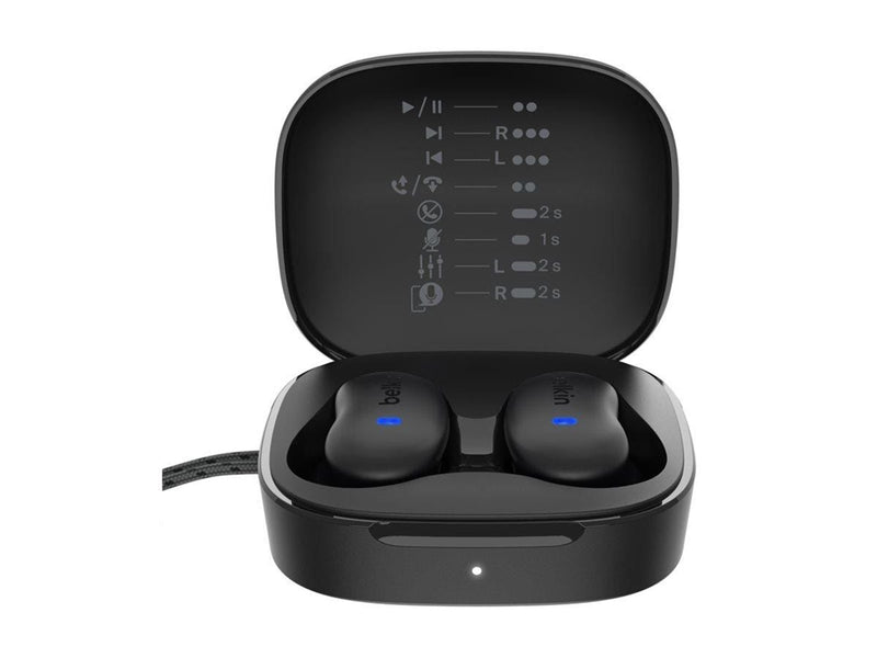 Belkin SoundForm Anywhere True Wireless Earbuds - Black