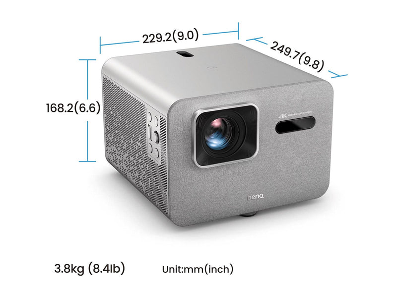 BenQ Projektoren TK705i - DLP projector - standard lens - 802.11a/b/g/n/ac/ax wireless / Bluetooth 5.2 - 3840 x 2160 - 3000 ANSI lumens