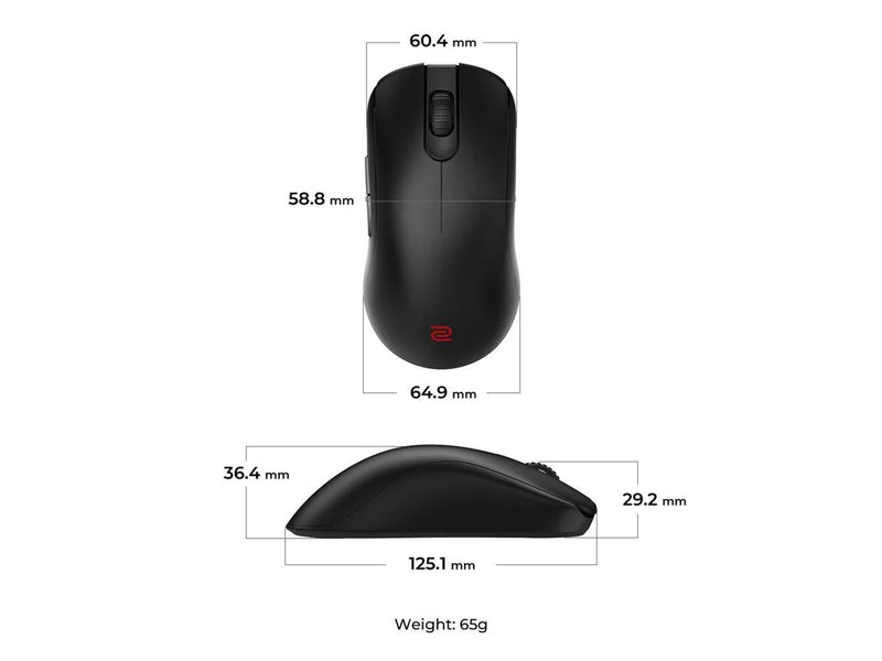 BenQ Zowie FK2-DW (Medium) Wireless Mouse for Esports - Gaming Maus (Schwarz)