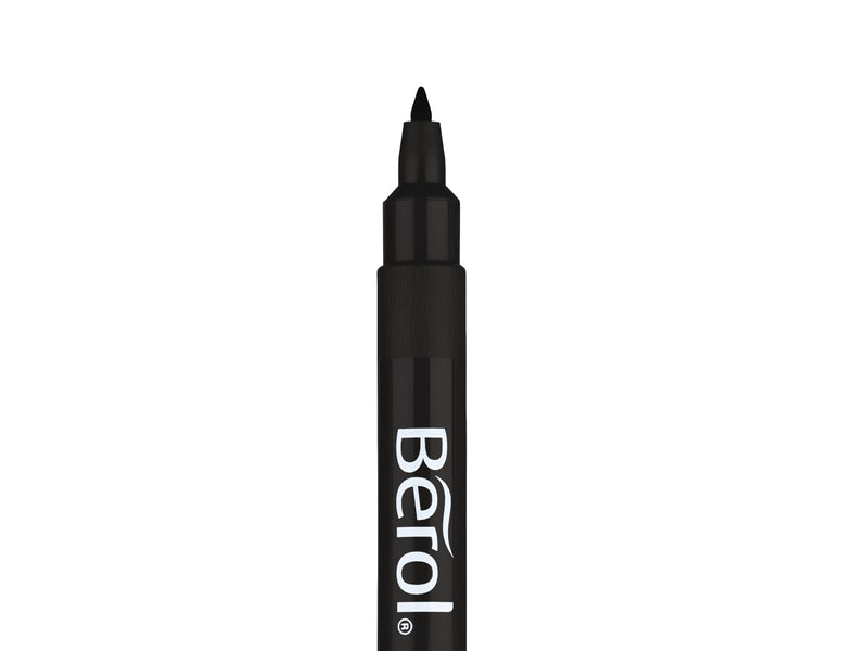 Berol Bunte, dünne Farbstifte, Strichbreite: 0,6 mm – schwarz, 12 Stifte