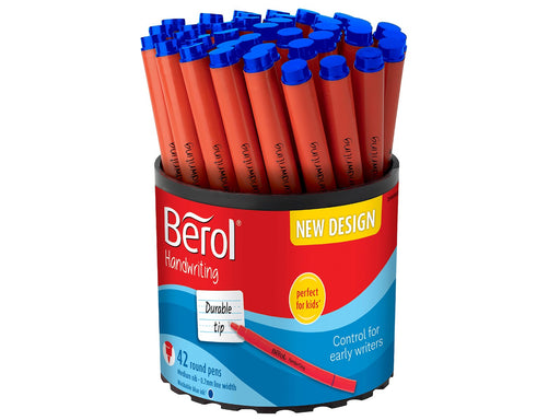 Berol Schreibstifte, 0,7mm, runde Form, 42er Pack, Blau