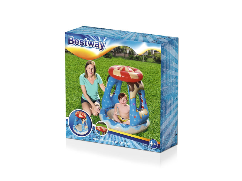 Bestway Candyville Toddler Inflatable Paddling Pool with Sunshade