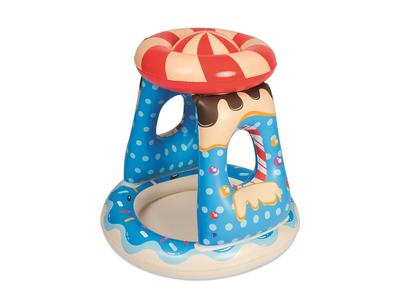 Bestway Candyville Toddler Inflatable Paddling Pool with Sunshade