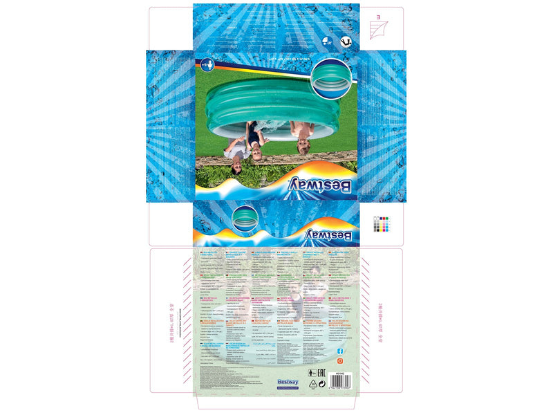 Bestway Paddling Pool Big Metallic 170 X 53 cm