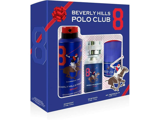 Beverly Hills Polo Club Set : 1982 - Sport 8 Eau De Toilette, For Men
