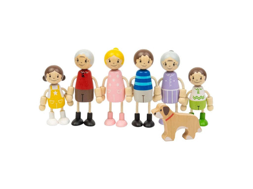 Bigjigs Wooden Dollhouse Family - 7-piece