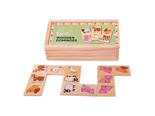 Bigjigs Wooden Domino Farm Animals