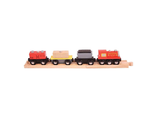 Bigjigs Wooden Freight Train - 9-piece.