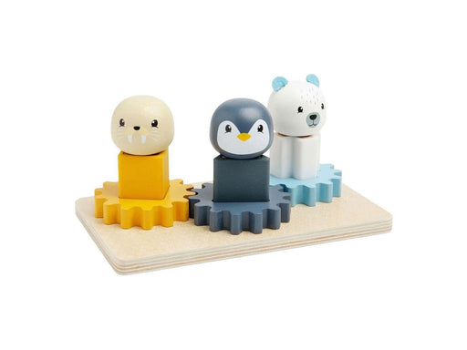 Bigjigs Wooden Gears Puzzle North Pole - 10 pcs.