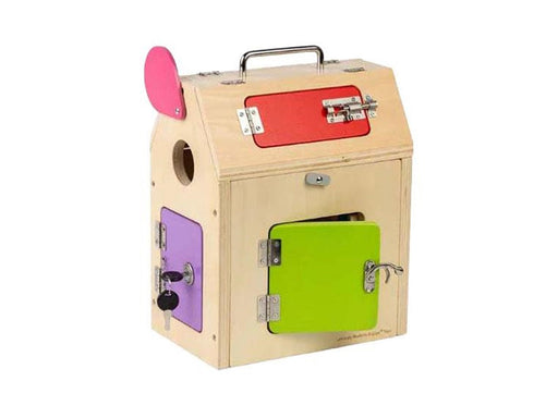 Bigjigs Wooden House with Locks and Bolts 5pcs.
