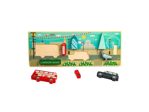 Bigjigs Wooden London Chunky Puzzle Pack of 8.