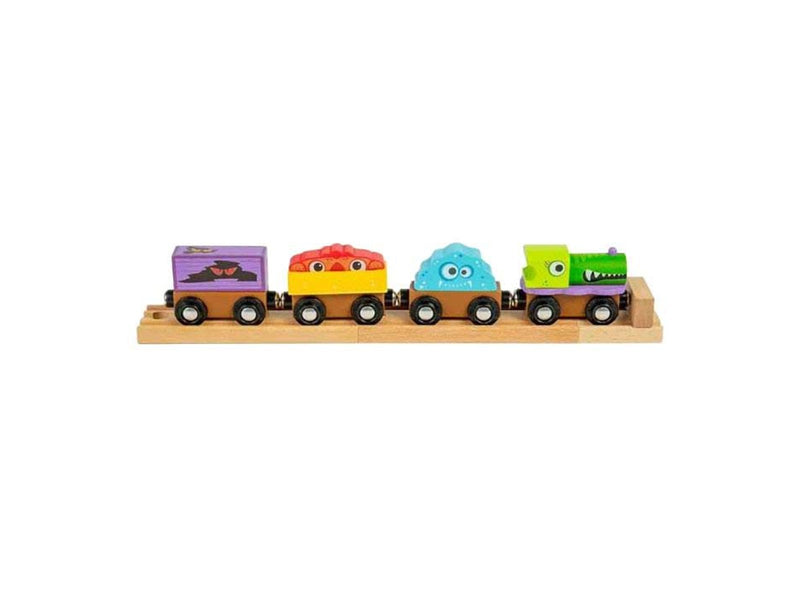 Bigjigs Wooden Monster Train 4pcs.