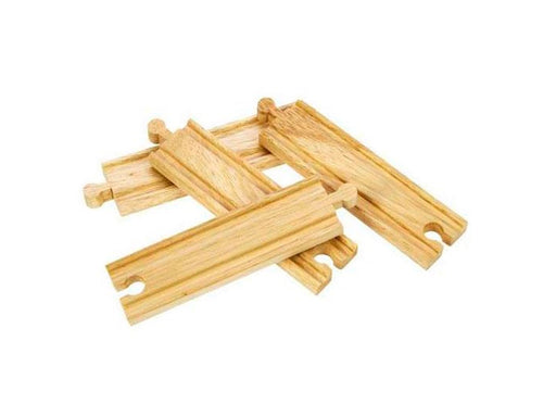 Bigjigs Wooden Rails - Straight 4 pcs.