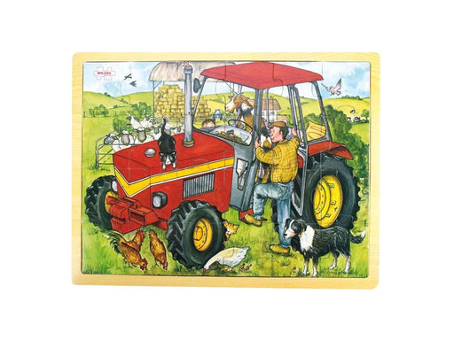 Bigjigs Wooden Tractor Jigsaw Puzzle - 20 pcs. Holz
