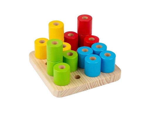 Bigjigs Wooden Wobbly Peg Board 17 pcs.