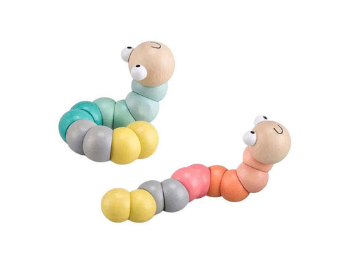 Bigjigs Wooden Worm - Pastel