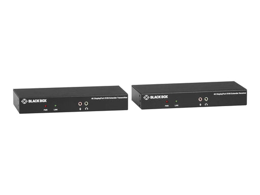 Black Box KVX Series KVM Extender over CATx - 4K Single-Head DisplayPort USB 2.0 Hub Serial Audio Local Video