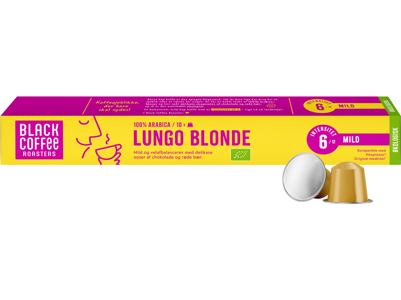 Black Coffee Roasters Lungo Blonde Organic - 10 Capsules