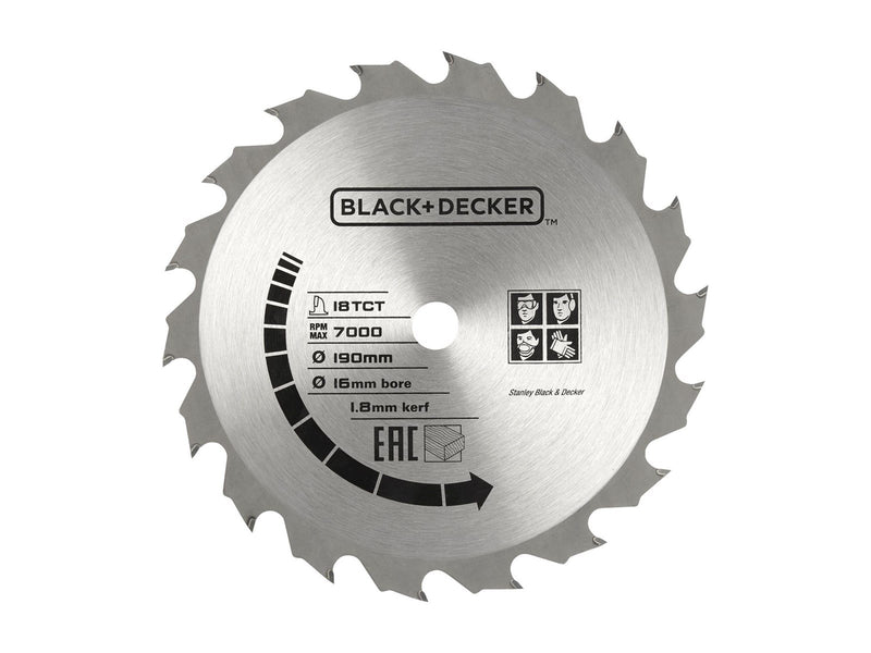 Black & Decker BLACK+DECKER CS1250LA-QS circular saw - 1250 W