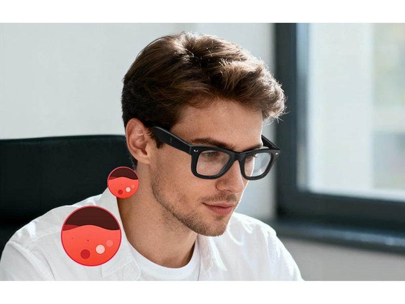 BlitzWolf BW-AG1 AI Smart Glasses with Red Lenses