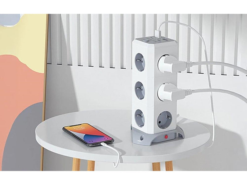 BlitzWolf BW-EC3 Vertical Power Strip 12 Outlets
