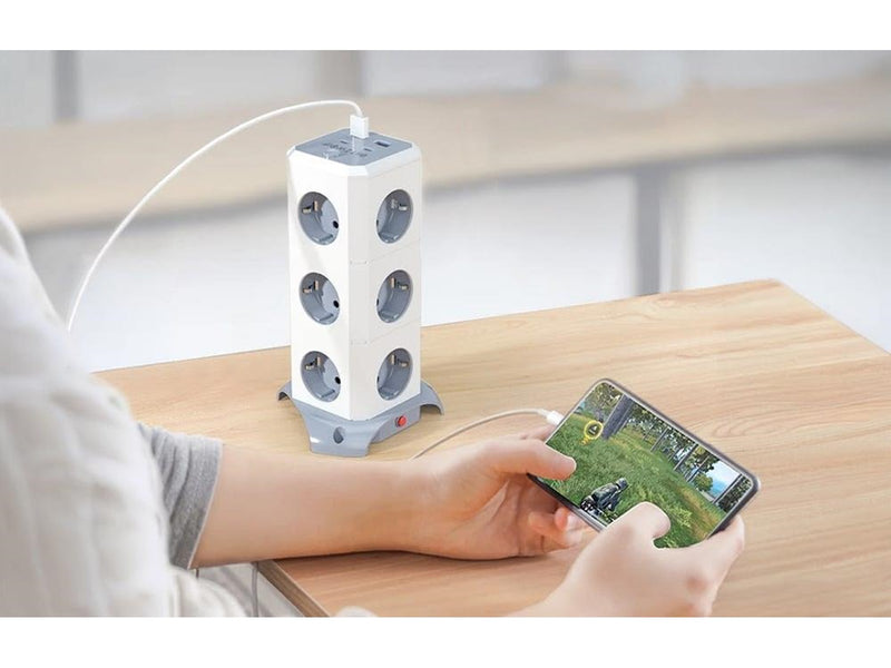 BlitzWolf BW-EC3 Vertical Power Strip 12 Outlets
