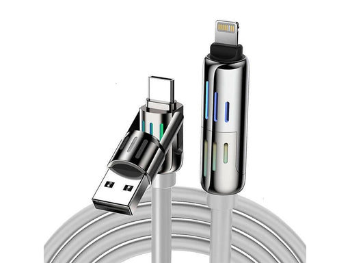 BlitzWolf BW-HDC6 4-in-1 USB-C/USB-A to USB-C/Lightning Cable 240W RGB