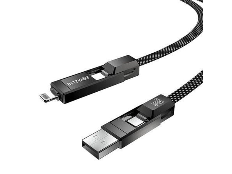 BlitzWolf BW-HDC7 4-in-1 USB + C + Lightning Cable 240W