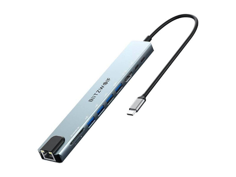 BlitzWolf BW-TH5 10-in-1 USB-C Docking Station (silver) USB-Hubs - 10 - silber