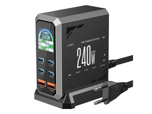 BlitzWolf BW‑S31 240W 6‑Port USB‑C + USB‑A PD Desktop Charger