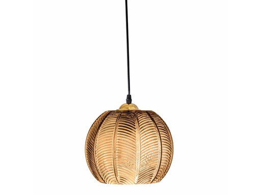 Bloomingville - Adar Glass Pendant Lamp 22x20 cm - Brown