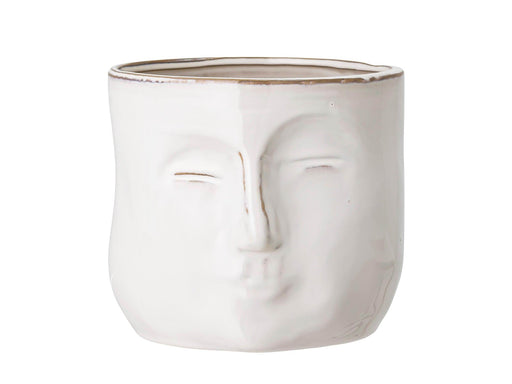 Bloomingville Face Flowerpot - White