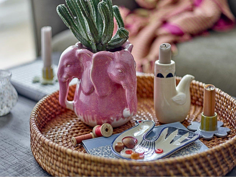 Bloomingville - Pontus Vase - Pink - Stoneware