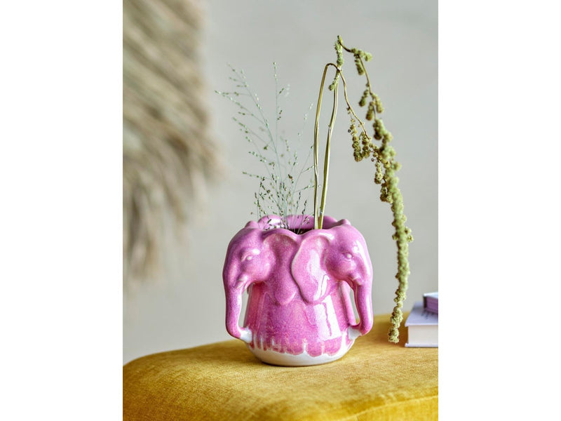 Bloomingville - Pontus Vase - Pink - Stoneware
