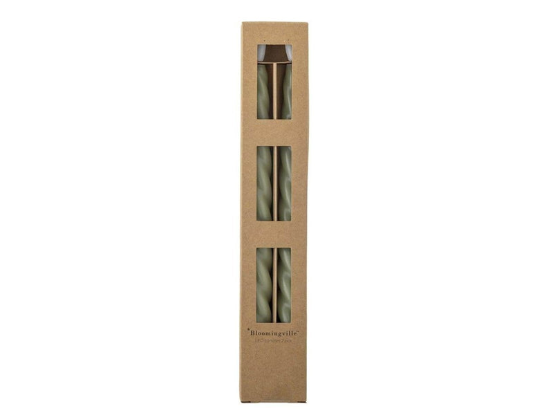 Bloomingville - Ponza LED Candles - Green